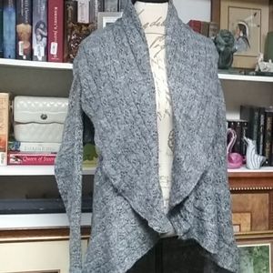 Carolyn Taylor Gray Circle Cardigan Size Large